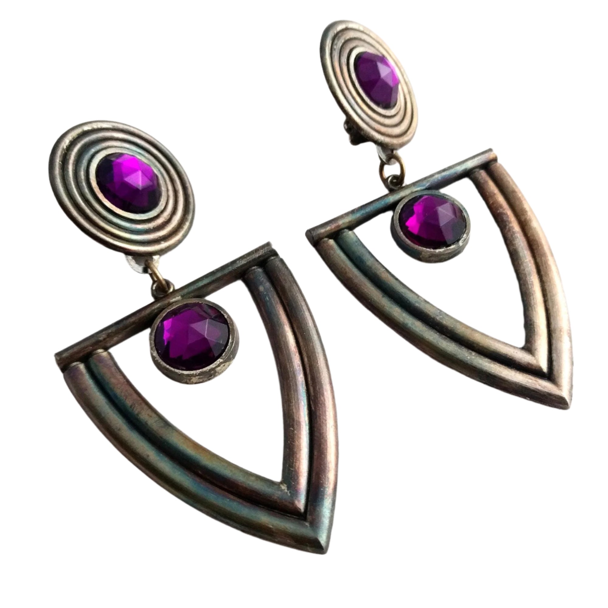 Remy Dis Earrings - RARE Vintage Clip-On Earrings in Very Good Condition, Unique Jewelry Accessory for Collectors & Fashion Lovers