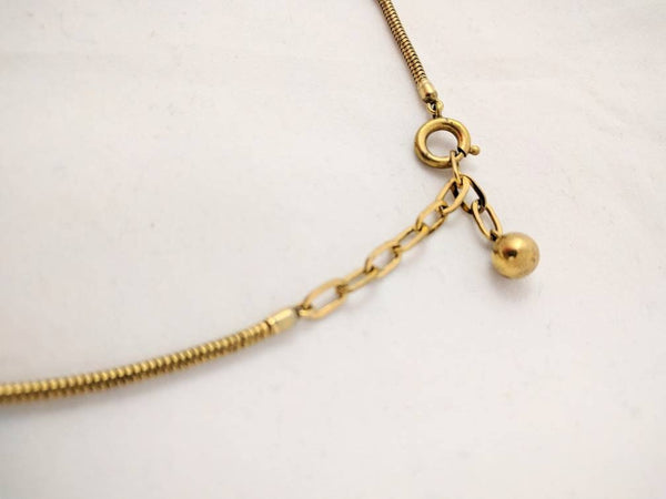 Egyptian Revival Necklace – Mother of Pearl & Brass, Esha Randel for Doso, Statement Pendant Necklace