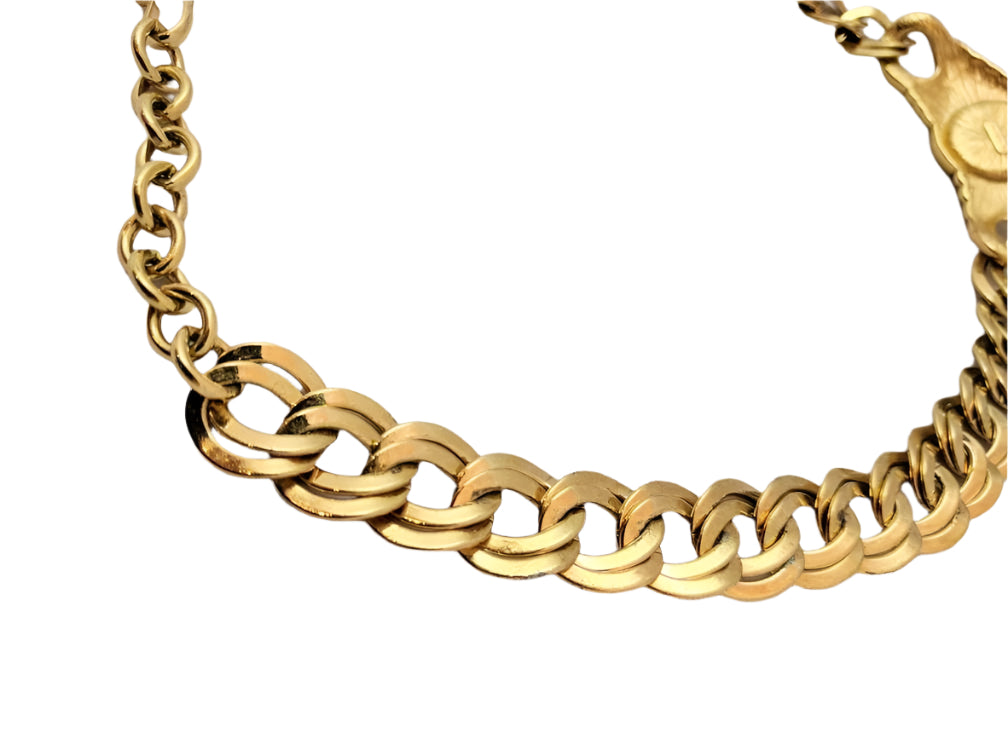 Collectible Monet gold choker, signed vintage necklace, timeless design