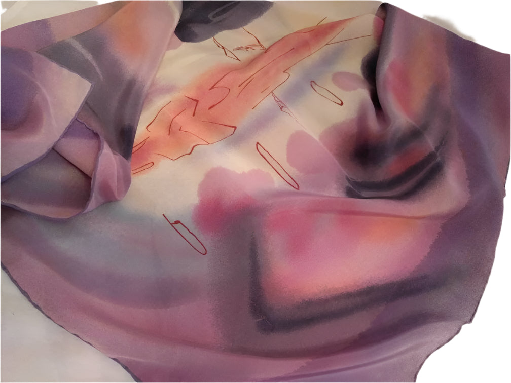 Vintage Dali Scarf, Rare Designer Headscarf, La Divine Comedie Canto 24, Salvador Dali Collection, Unique Gift for Art Lovers