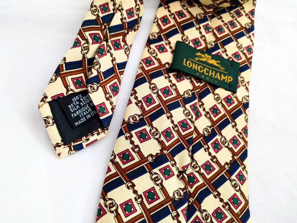 Tie Silk Longchamp tie made in Silk necktie