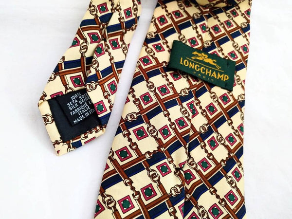 Tie Silk Longchamp tie made in Silk necktie