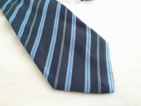 Silk Tie - Striped Micro Pattern Brioni Tie | Handmade in Italy, Elegant Gift for Men, Luxury Accessories
