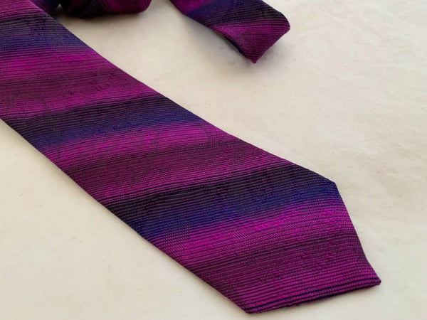 Tie Dior Vintage Dior necktie blue magenta tie for men gift Christian Dior rare tie