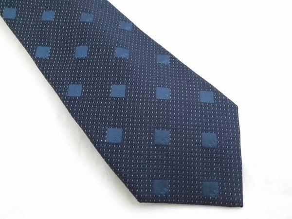 Tie NINA RICCI necktie Blue hand made tie Made in France Vintage tie for him blue tie