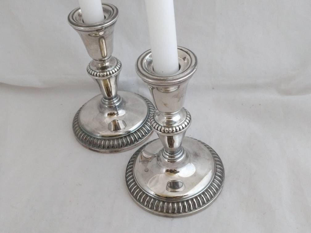E.P. Copper 1513 Birks Candle Holders – Collectible Birks Copperware, Elegant Pair of Antique Candle Holders