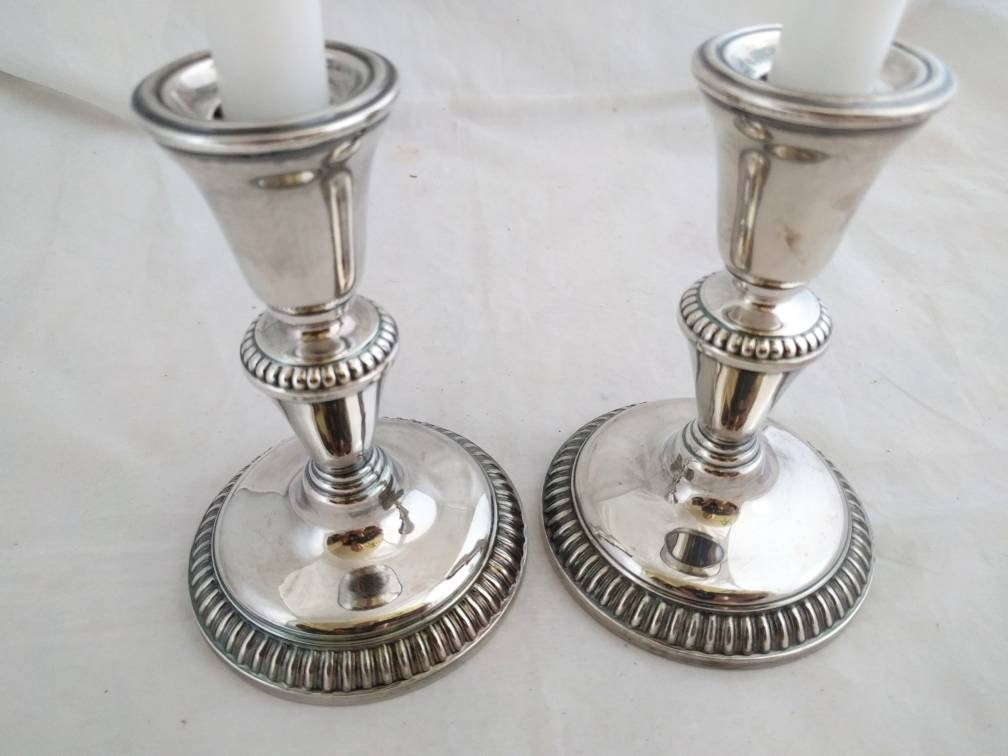 E.P. Copper 1513 Birks Candle Holders – Collectible Birks Copperware, Elegant Pair of Antique Candle Holders