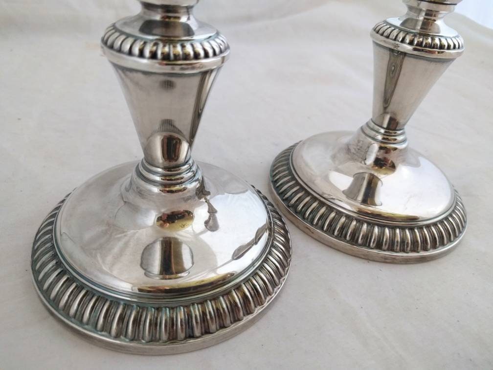 E.P. Copper 1513 Birks Candle Holders – Collectible Birks Copperware, Elegant Pair of Antique Candle Holders