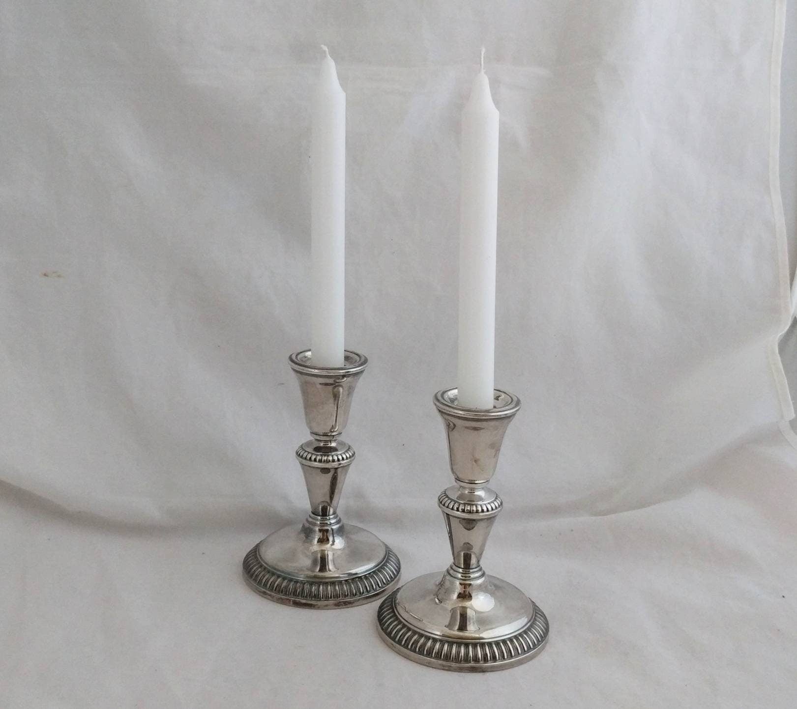 E.P. Copper 1513 Birks Candle Holders – Collectible Birks Copperware, Elegant Pair of Antique Candle Holders