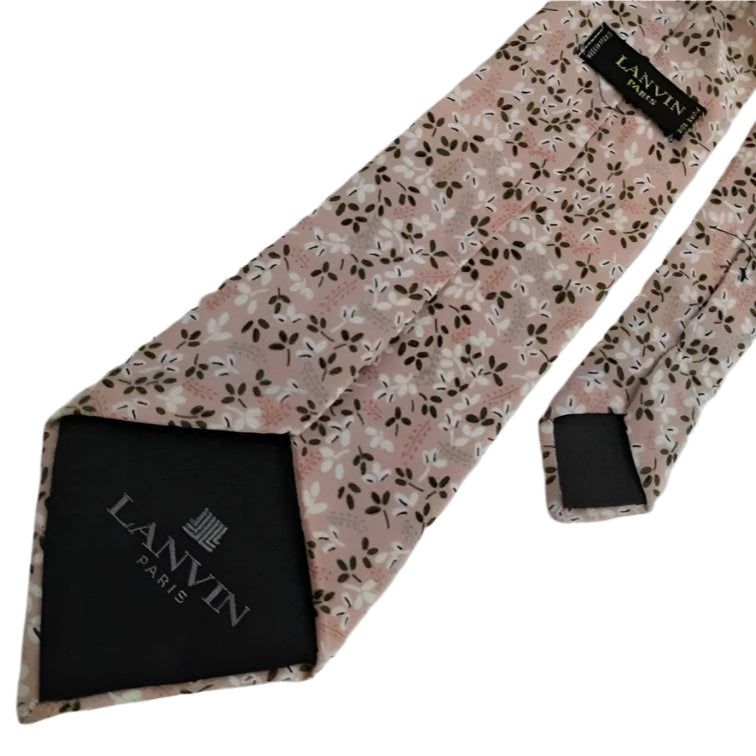 LANVIN Tie - 100% Silk - Made in France