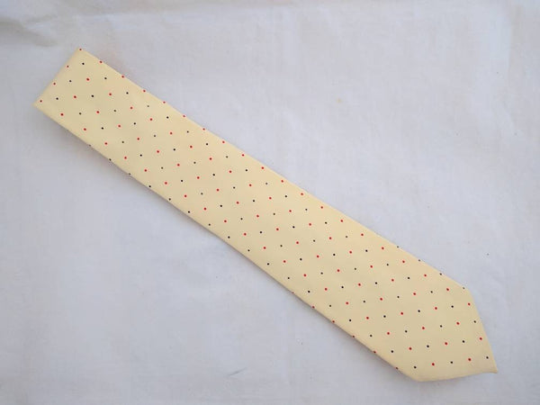 Tie Vintage Silk Oscar de la Renta necktie yellow tie Silk