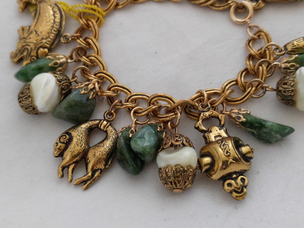 Never-worn HOB 5th Ave charm bracelet with original tag, 7.5 inches - Vintage HOB 5th Ave charm bracelet