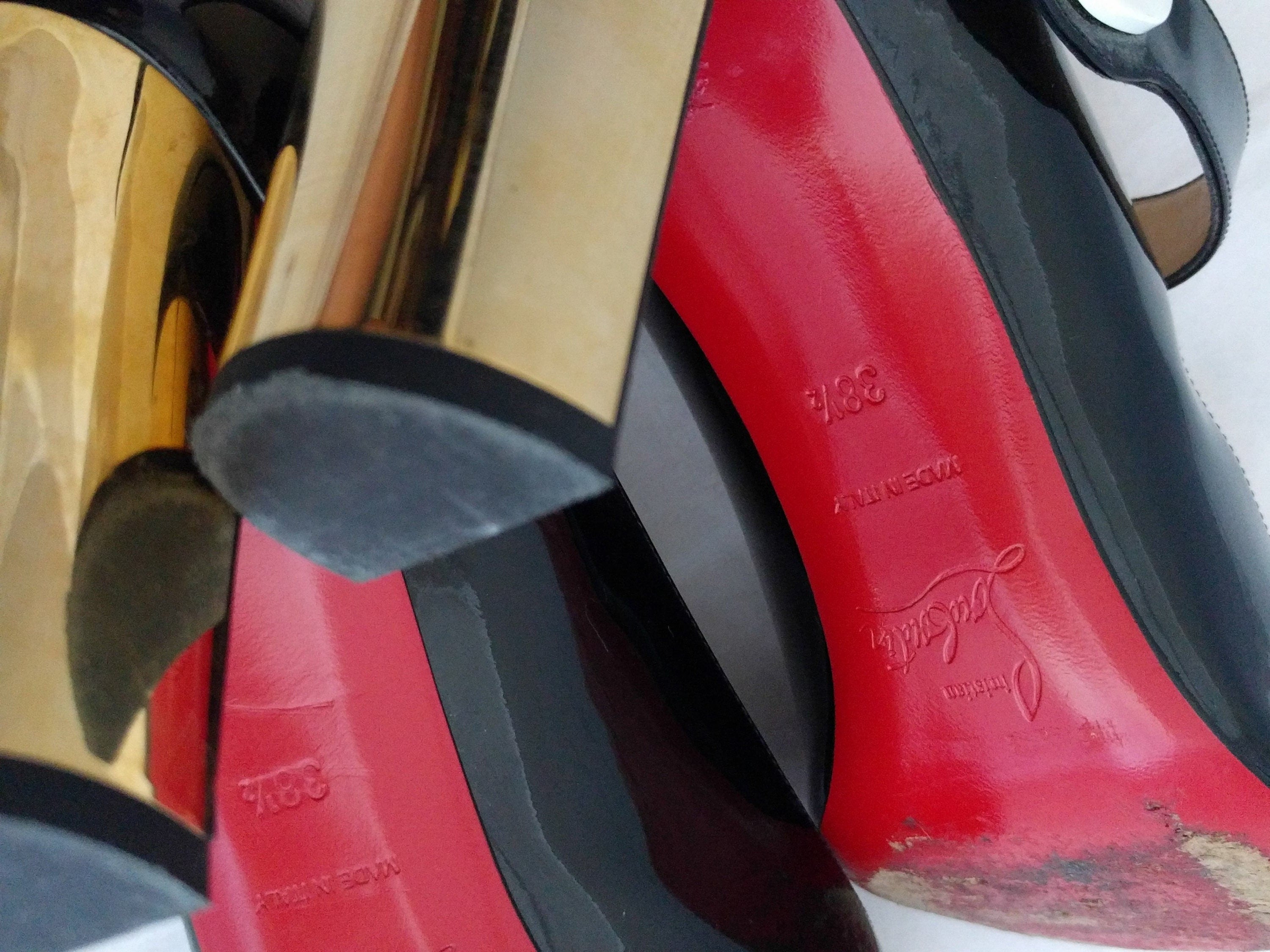 Christian Louboutin BIBABA Mary Jane Pumps – Vintage-Style Leather Heels, Iconic Red Soles, Timeless Elegance