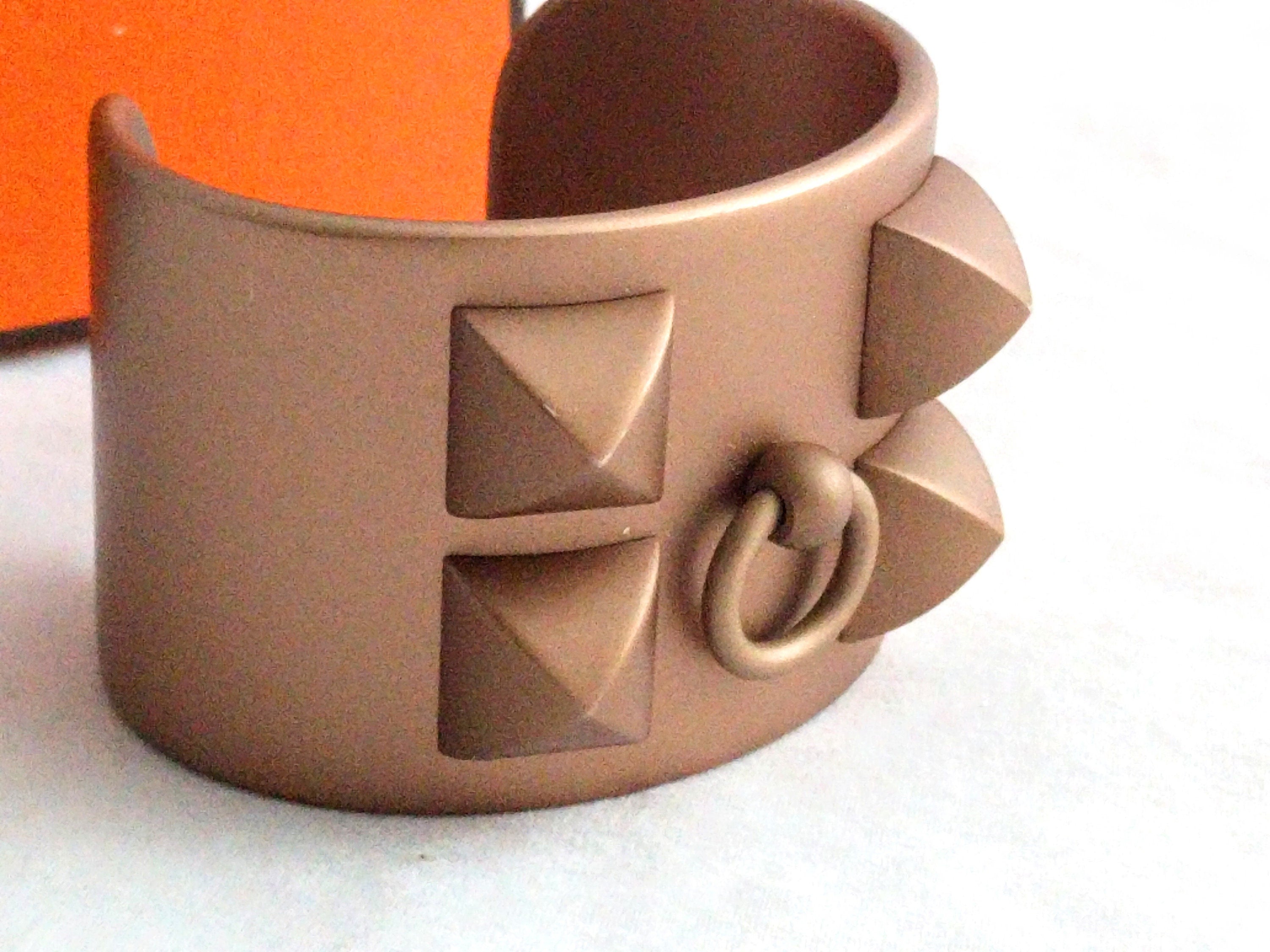 Hermes Collier de Chien bracelet with original box and protective pouch - Luxury designer cuff bracelet