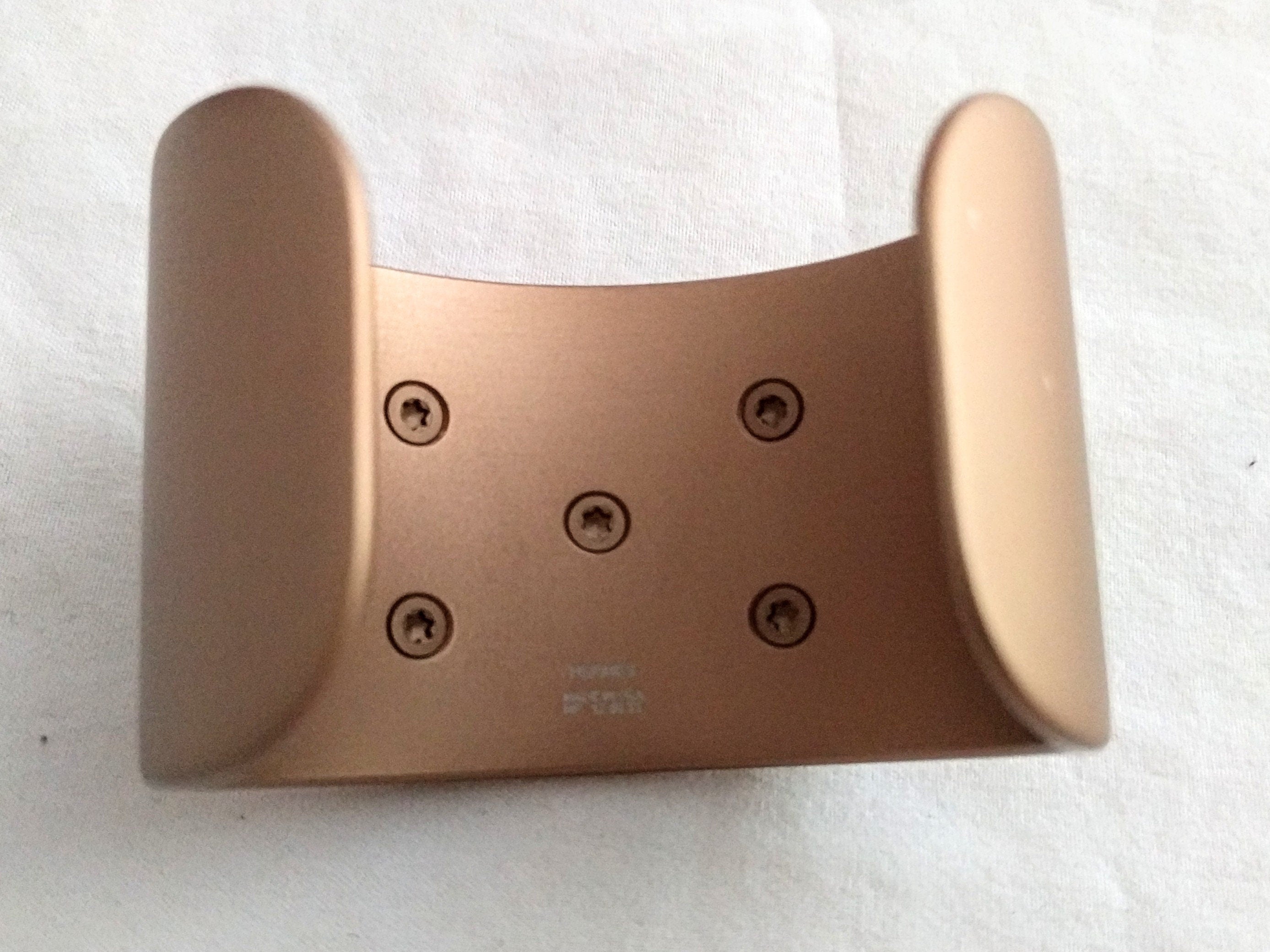Iconic Hermes luxury cuff bracelet, Sunset Aluminum with gold-tone finish, pre-loved -Hermes Collier de Chien cuff bracelet