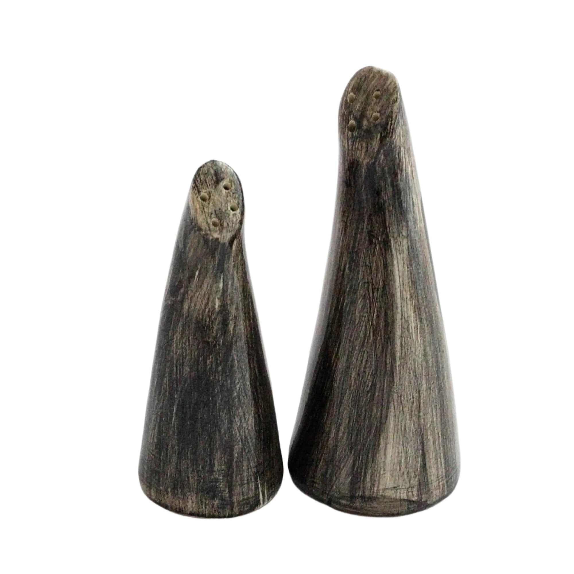 Salt Pepper Shakers - MCM Vintage Salt & Pepper shakers - Glazed art salt pepper shacker