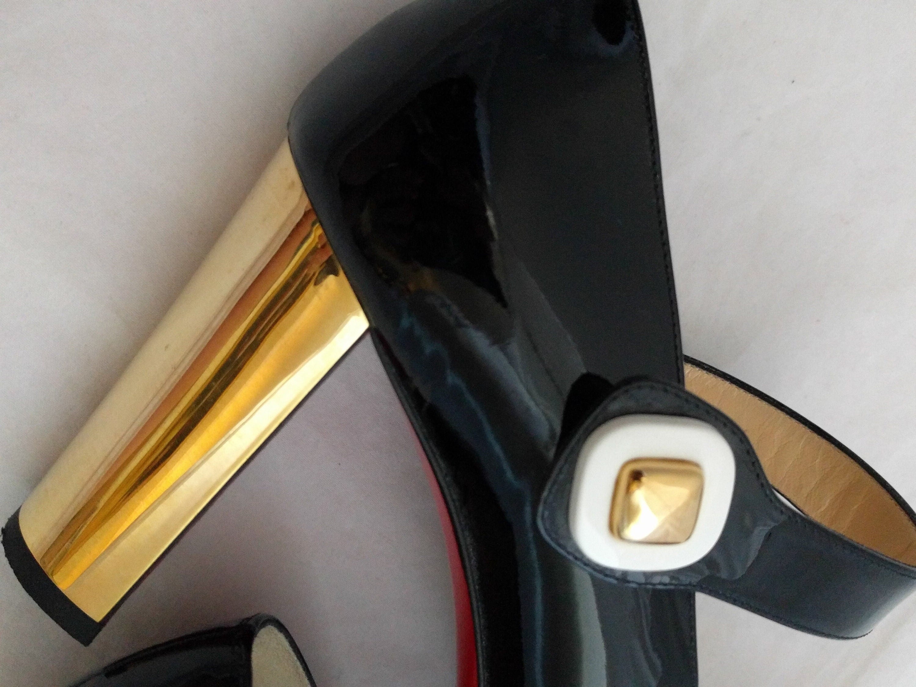 Christian Louboutin BIBABA Mary Jane Pumps – Vintage-Style Leather Heels, Iconic Red Soles, Timeless Elegance