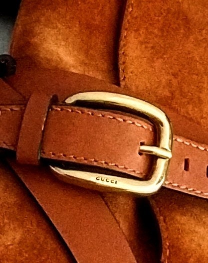 Gucci Suede Ankle Boots – Abigail Rust/Orange Booties, 4.5" Heel, Made in Italy, Excellent Condition, Size 6