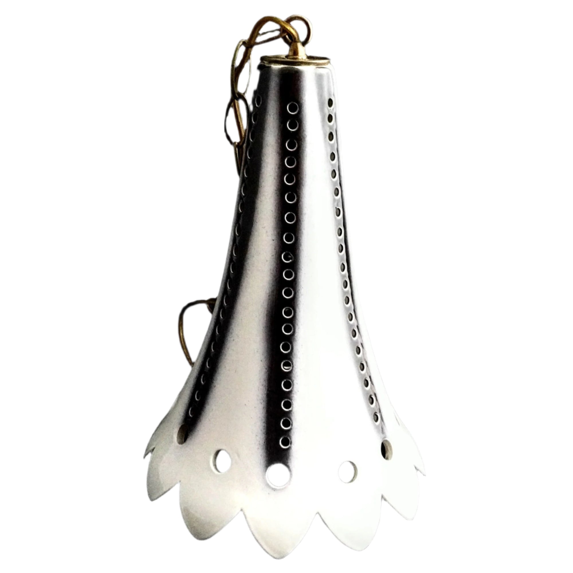 Maurice Chalvignac lamp - white trumpet ceramic lamp - Vintage Canadian pottery