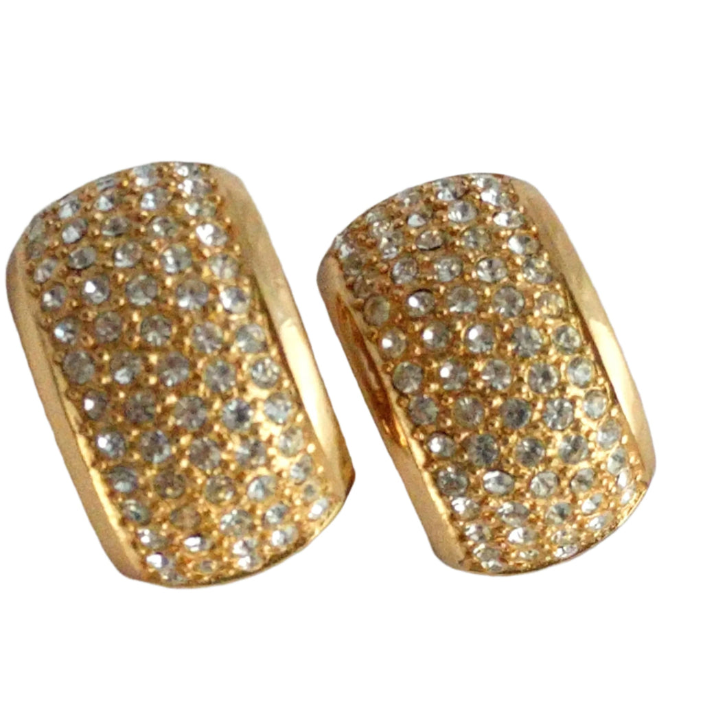 Christian Dior Earrings Large Dior pave earrings - Henkel Grosse Dior earrings - Fabulous Present