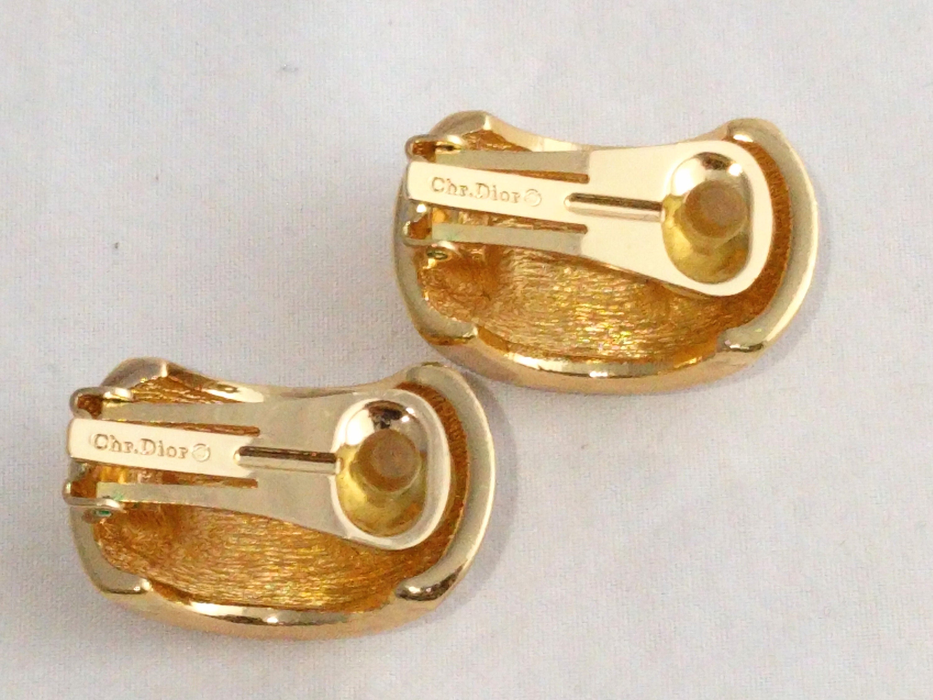 Christian Dior Earrings Large Dior pave earrings - Henkel Grosse Dior earrings - Fabulous Present