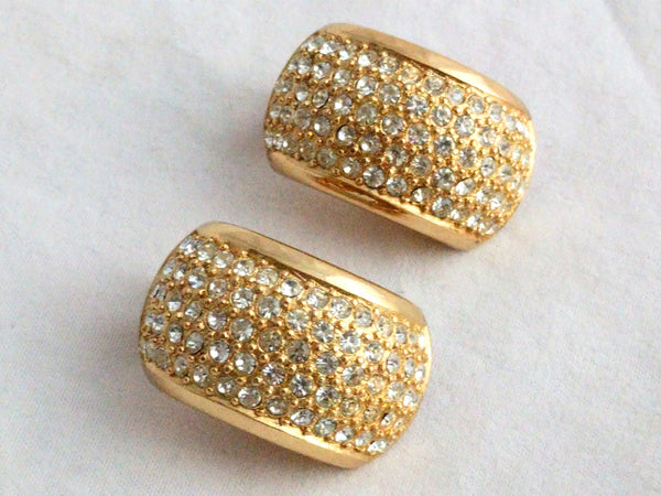 Christian Dior Earrings Large Dior pave earrings - Henkel Grosse Dior earrings - Fabulous Present