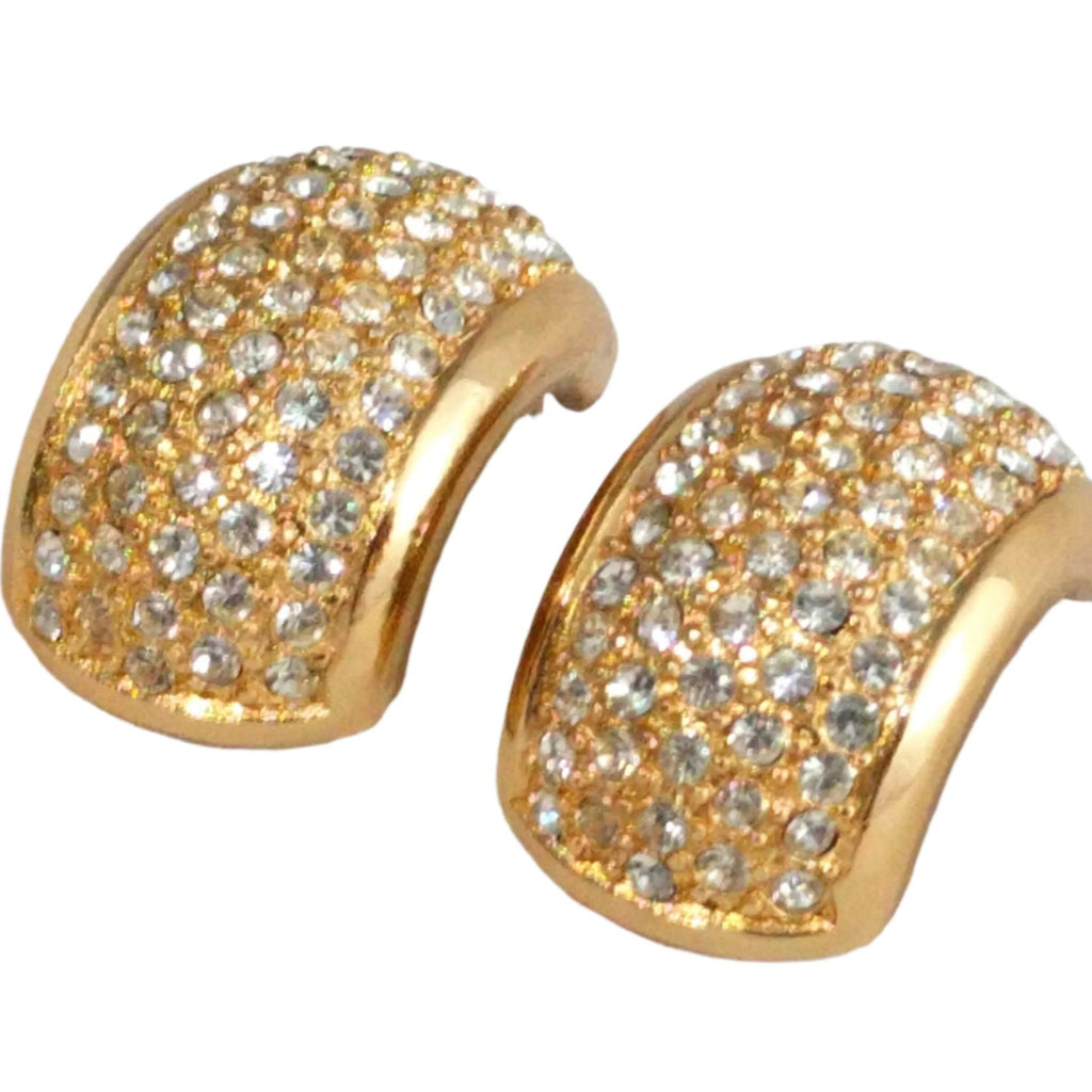 Christian Dior Earrings Large Dior pave earrings - Henkel Grosse Dior earrings - Fabulous Present