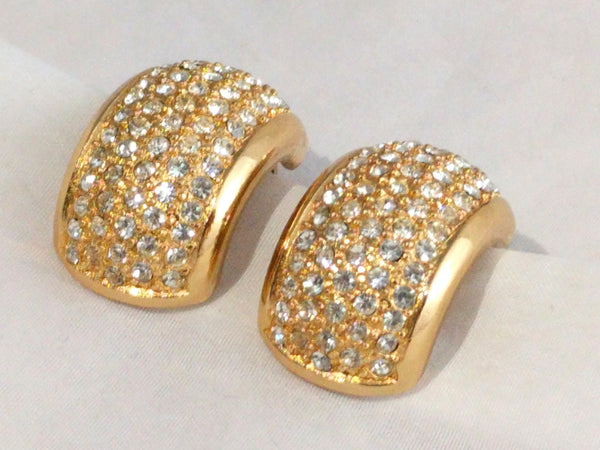 Christian Dior Earrings Large Dior pave earrings - Henkel Grosse Dior earrings - Fabulous Present