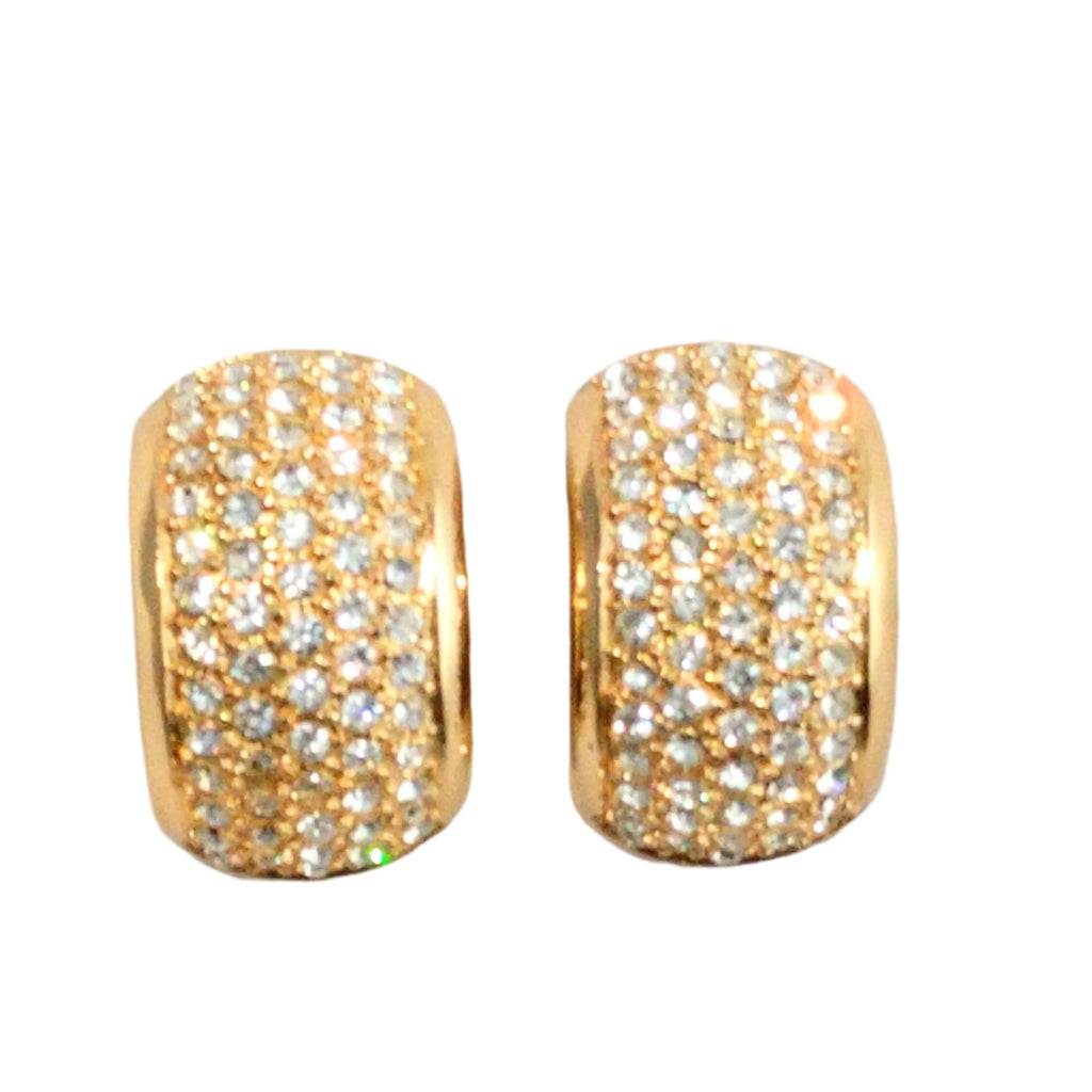 Christian Dior Earrings Large Dior pave earrings - Henkel Grosse Dior earrings - Fabulous Present