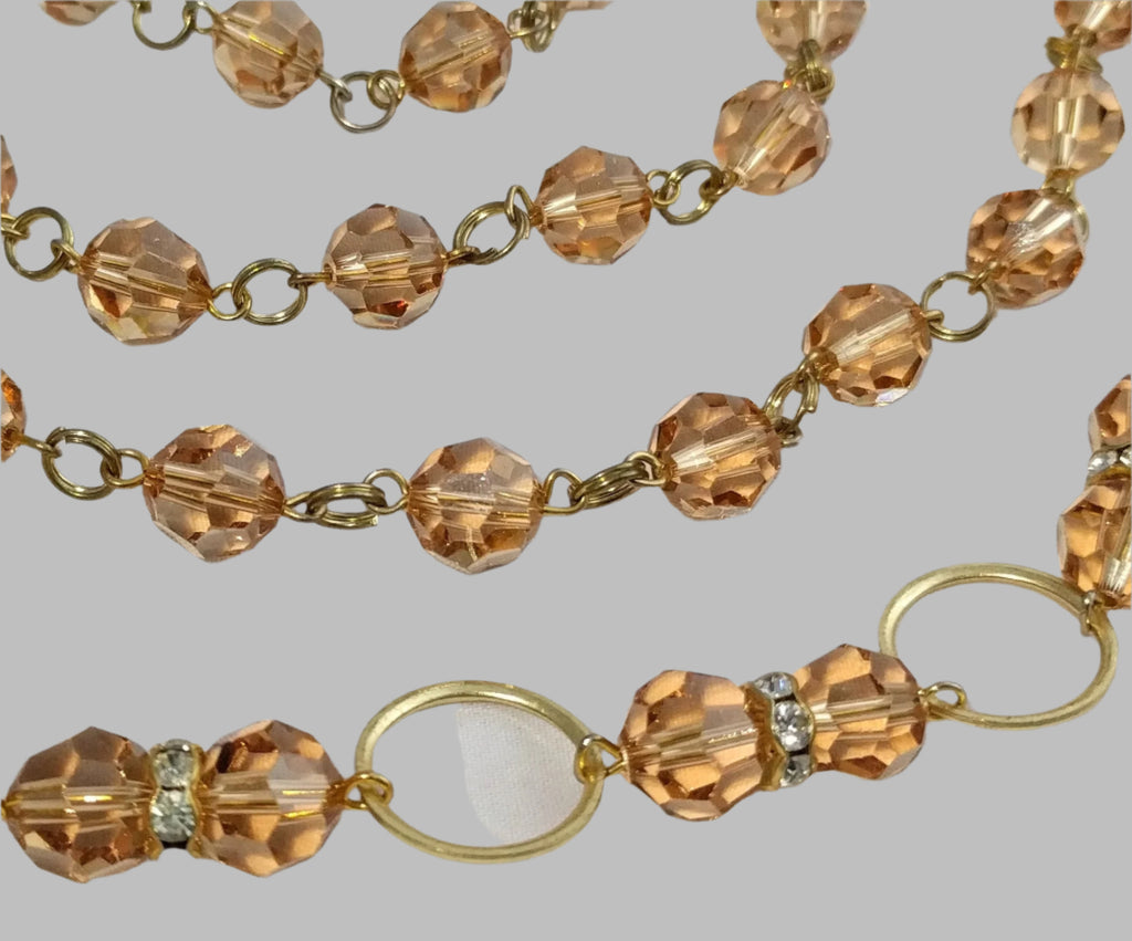 Crystal necklace multi beaded necklace