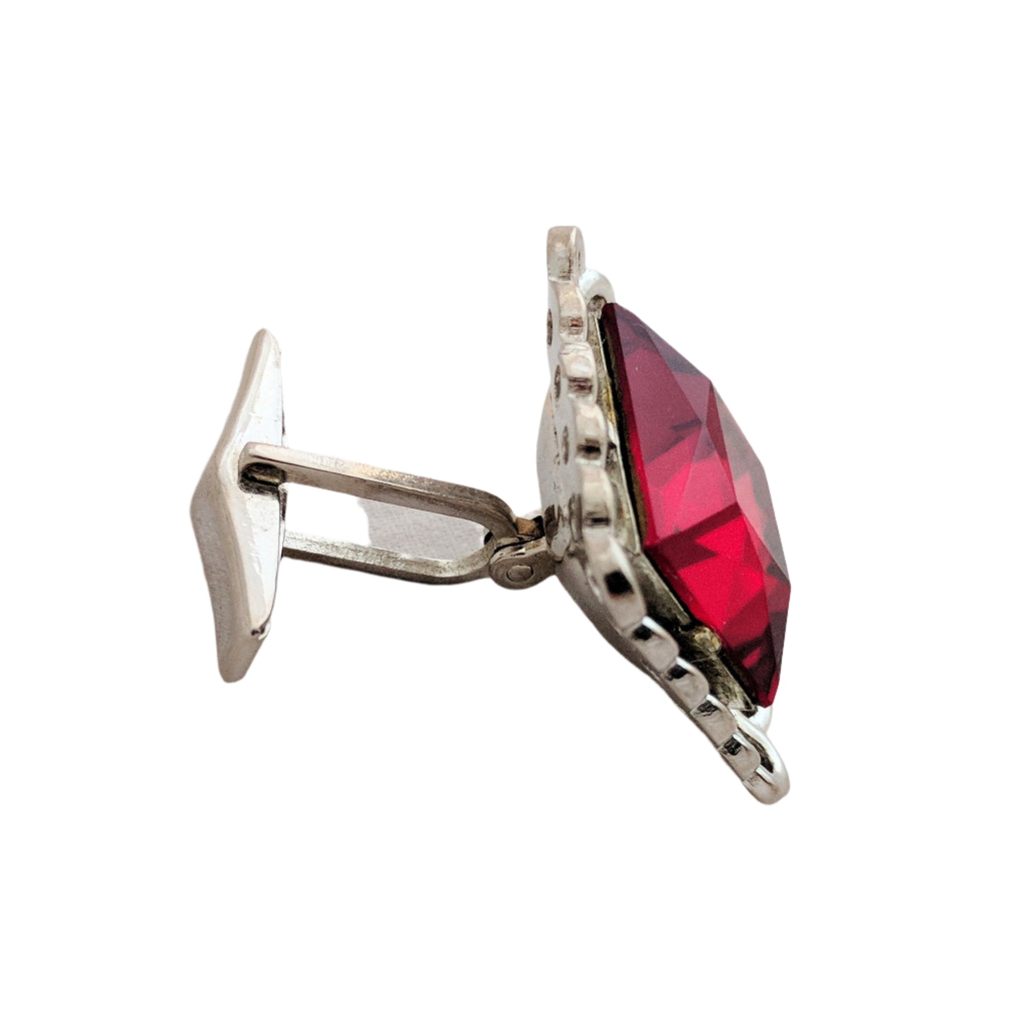 Cufflink red large cufflink