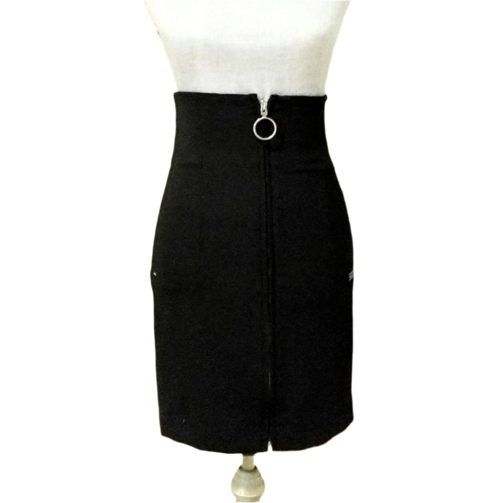 OFF-WHITE black pencil skirt, fully lined, size 38, new with tags, Virgil Abloh design