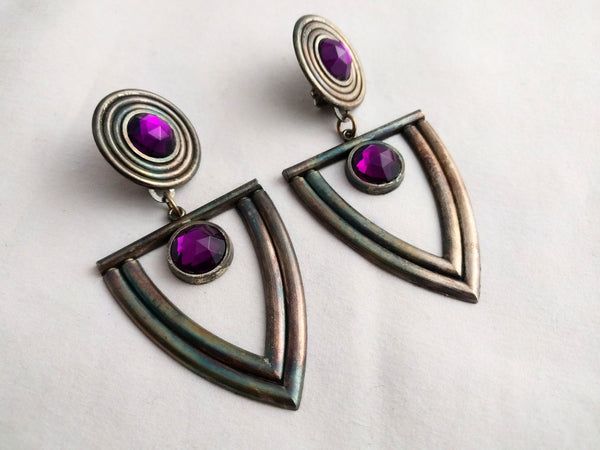 Remy Dis Earrings - RARE Vintage Clip-On Earrings in Very Good Condition, Unique Jewelry Accessory for Collectors & Fashion Lovers