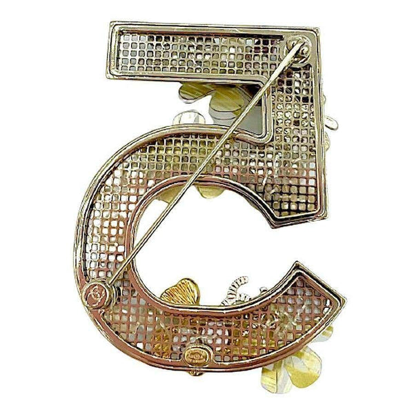 Chanel 5 Brooch - RARE Signed Collectible, Excellent Condition Vintage Accessory, Gift for Her