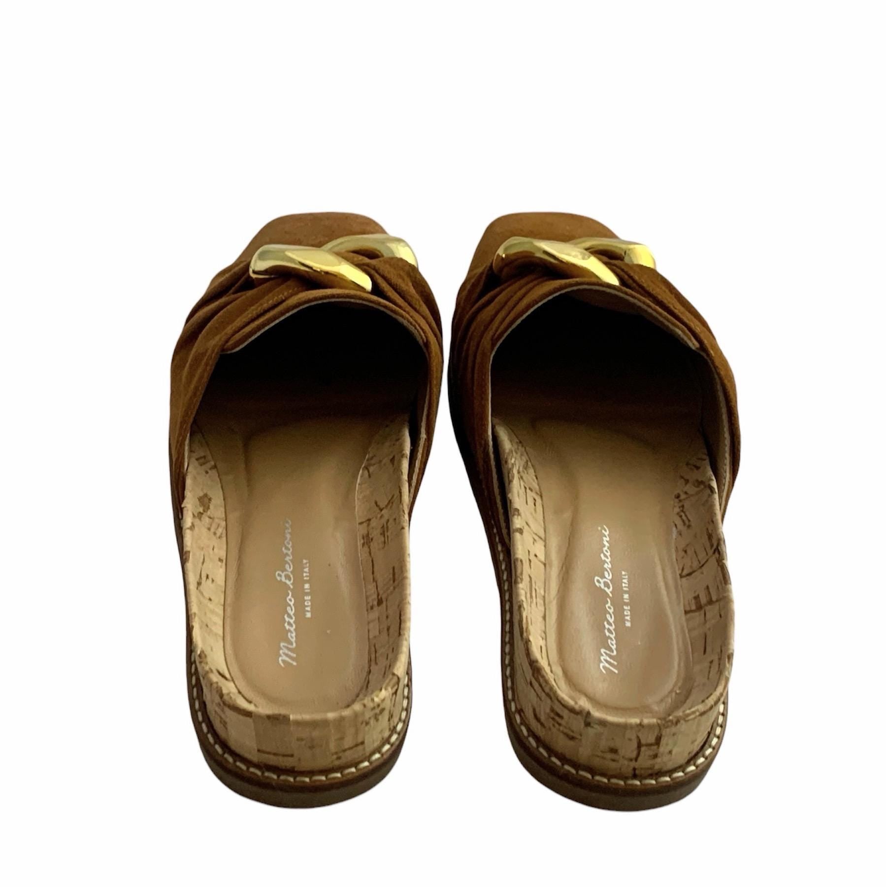 Matteo Bertoni Ima mules -Luxury suede and leather shoes