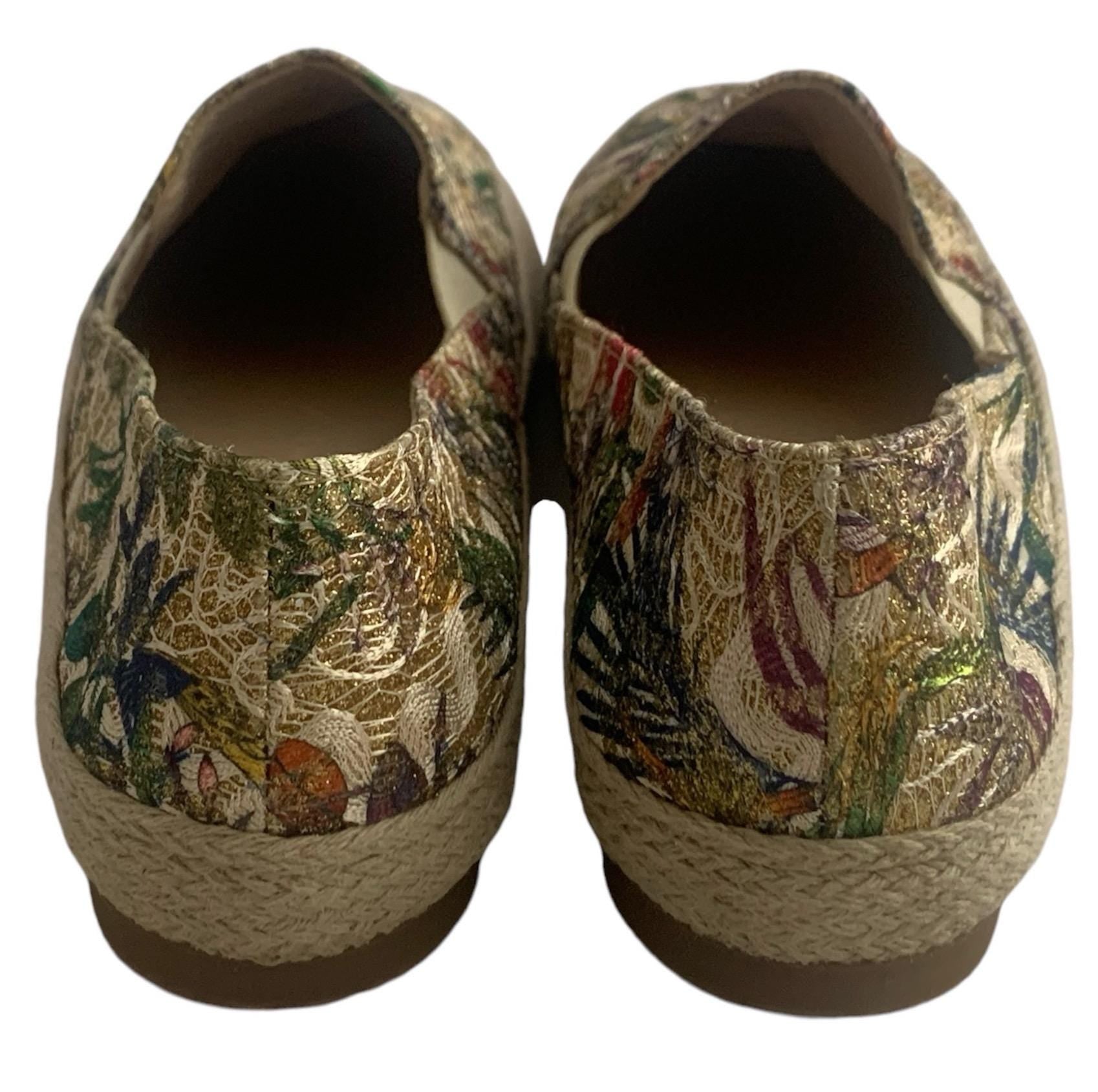 Handmade Di Chenzo Italian sneakers with gold thread, size 40