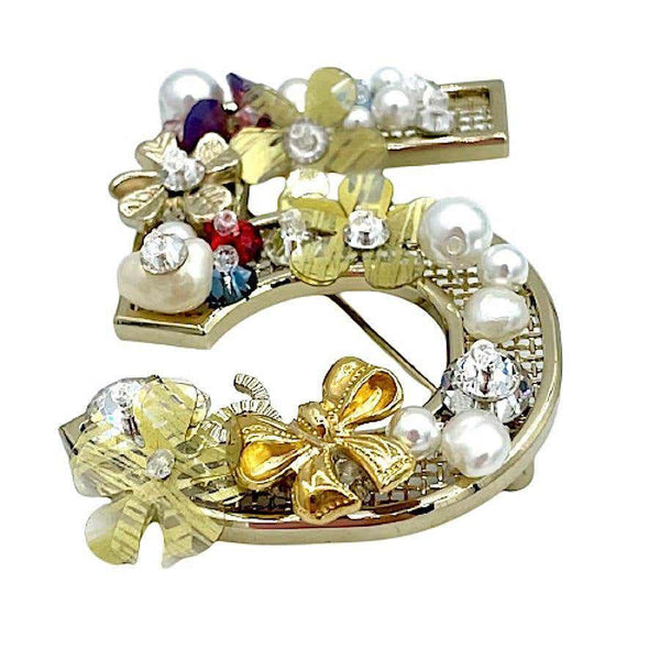 Chanel 5 Brooch - RARE Signed Collectible, Excellent Condition Vintage Accessory, Gift for Her