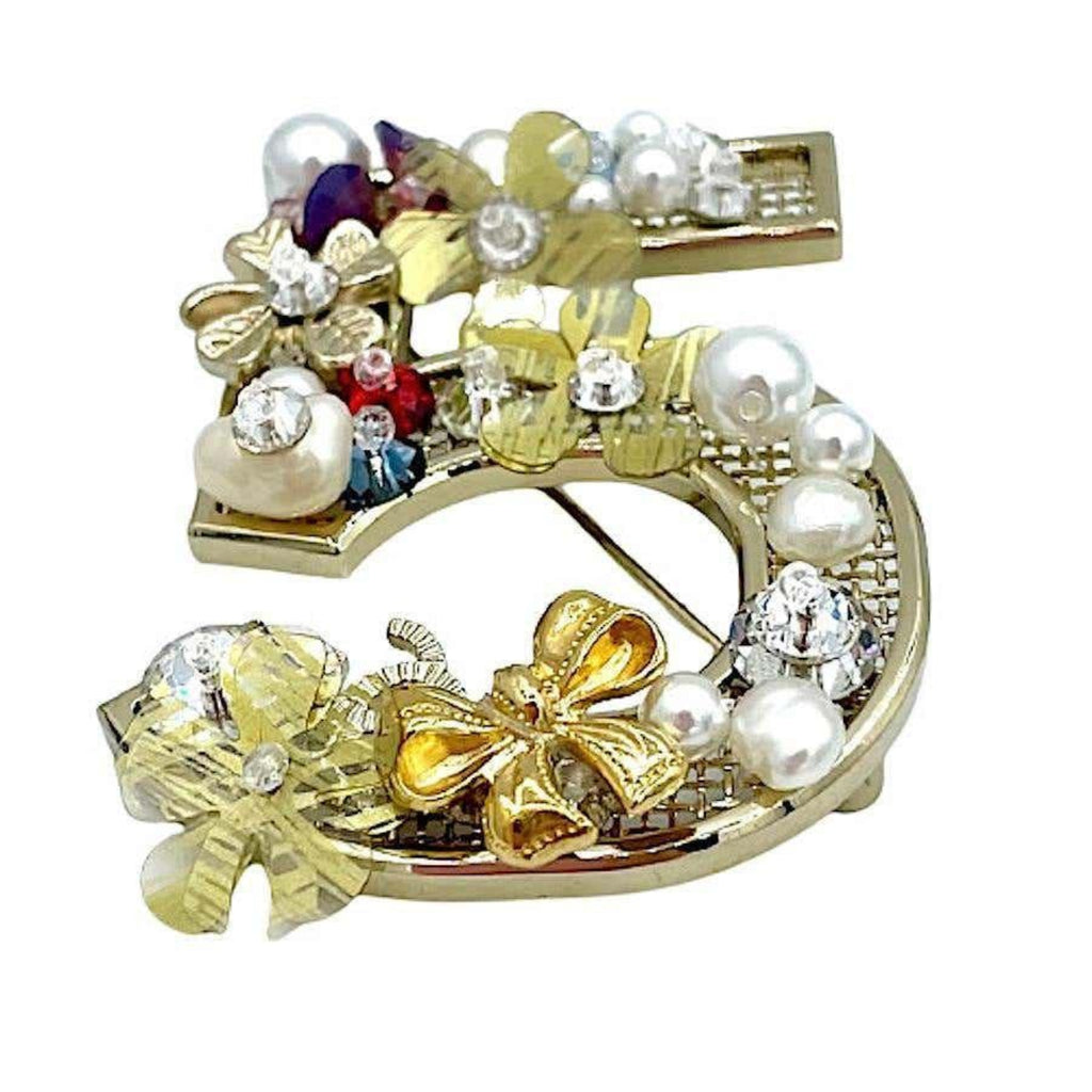 Chanel 5 Brooch - RARE Signed Collectible, Excellent Condition Vintage Accessory, Gift for Her