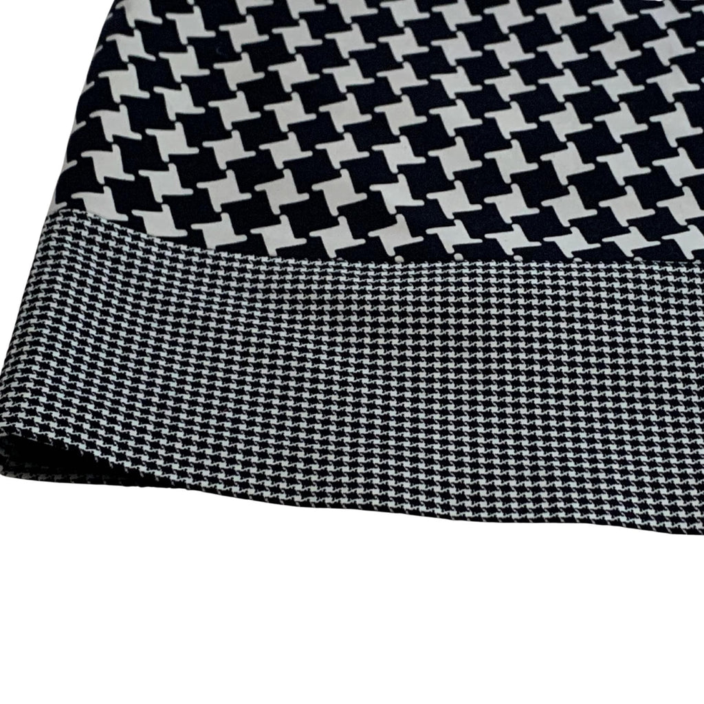 Reiss double-sized houndstooth miniskirt, black and white, size 8