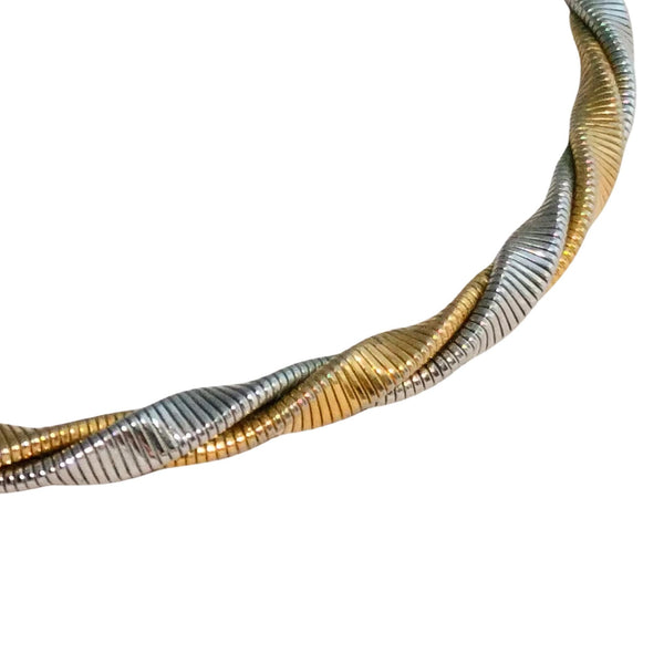 TRIFARI Necklace - Vintage 1960s 2 Tone Crown Jewelry by Alfred Philippe - Rare & Beautiful Statement Piece