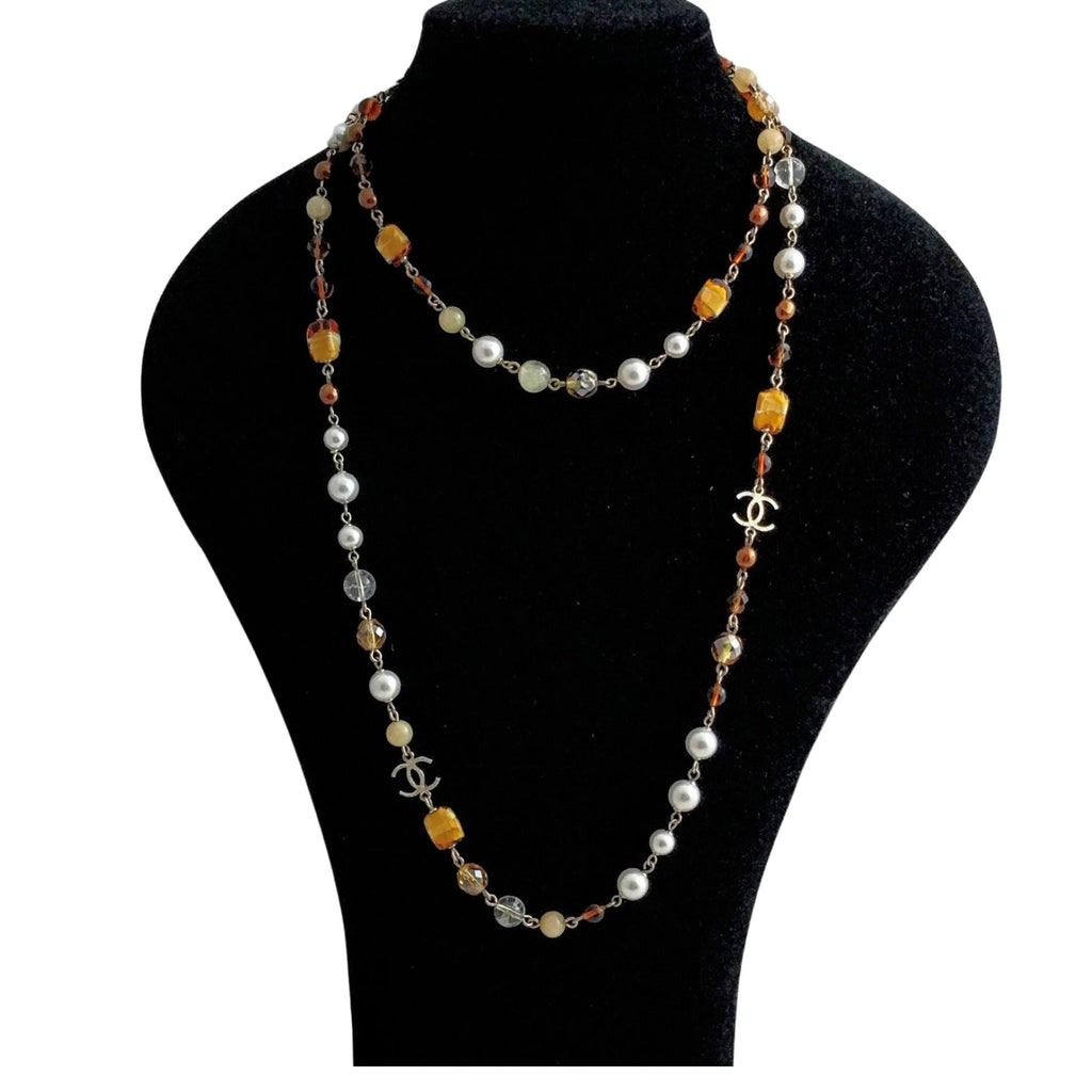 Chanel Necklace - RARE Chanel Faux Pearl - Signed Vintage Jewelry - Excellent Condition Statement Piece