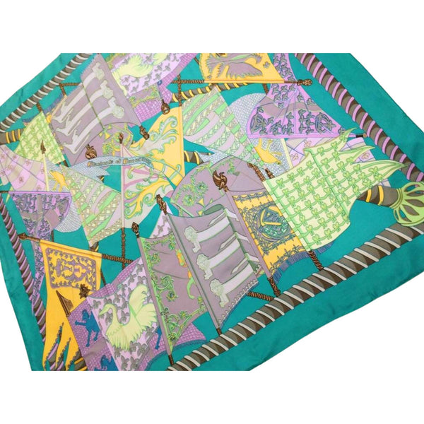 Hermes ETANDARTS ET BANNIÈRES Annie Faivre Rare Collectible Made in France Fashion Accessory