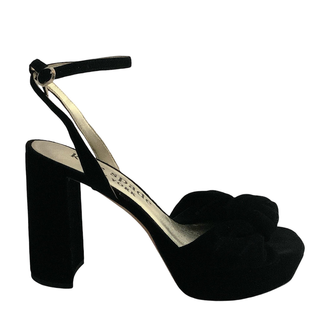 Kate Spade sandals black platform sandal with block heel Confetti Platform Sandals