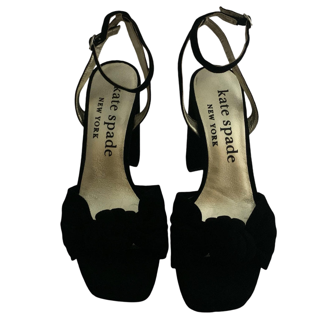 Kate Spade sandals black platform sandal with block heel Confetti Platform Sandals