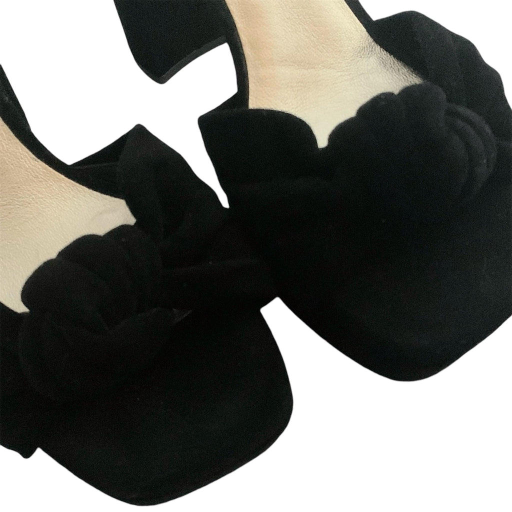 Kate Spade sandals black platform sandal with block heel Confetti Platform Sandals