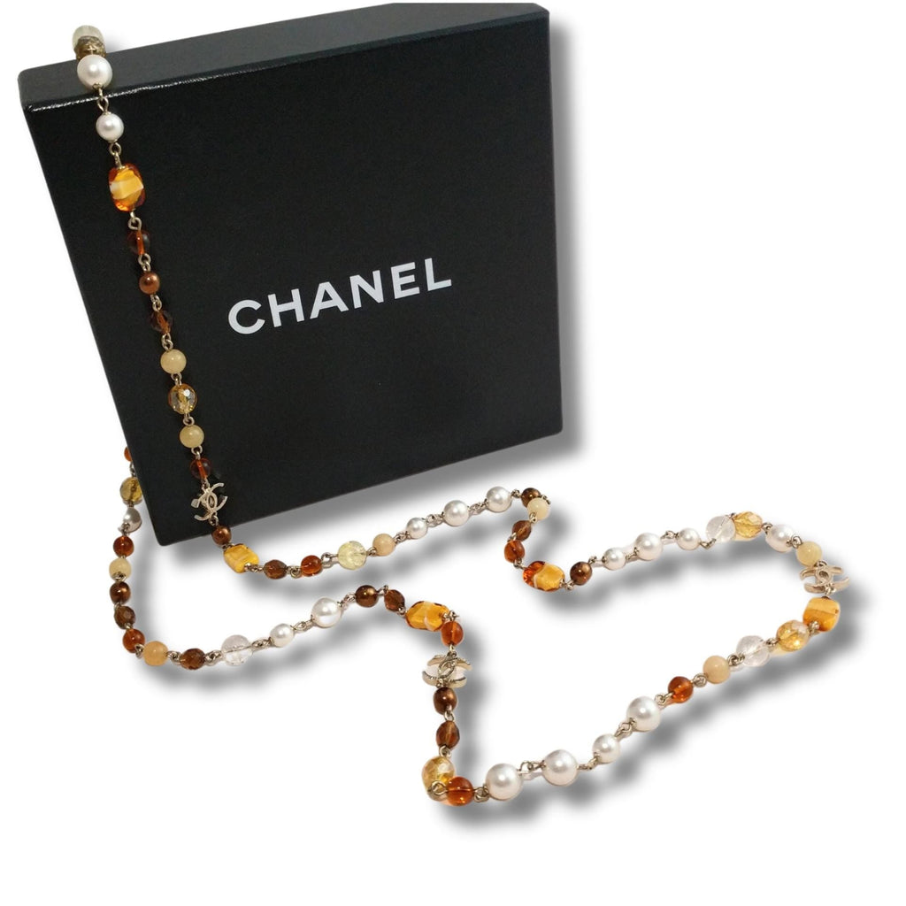 Chanel Necklace - RARE Chanel Faux Pearl - Signed Vintage Jewelry - Excellent Condition Statement Piece