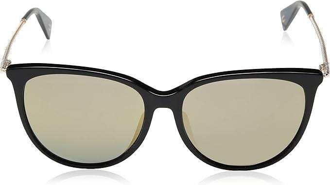 Marc Jacobs MARC 257/F/S JO 807 56 Sunglasses – Black Frame, Yellow Bronze Mirror Lenses, Unworn with Case