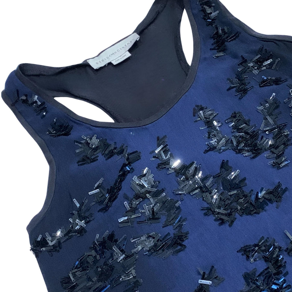 Chic Stella McCartney sleeveless tank, shimmering sequins, casual or dressy
