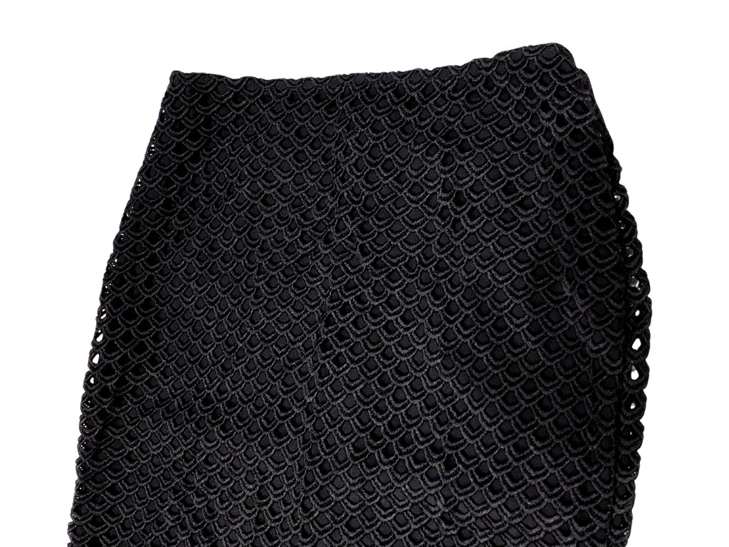 Part Two black Guipure lace midi skirt, timeless and elegant design