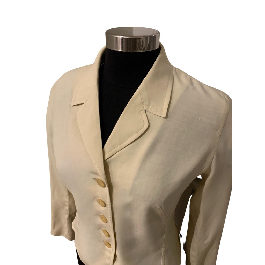 Luxury Kenzo Paris blazer, lightweight summer jacket, mother-of-pearl buttons